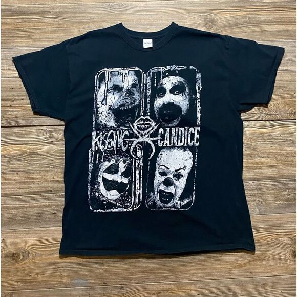 KISSING CANDICE “Down with the Clown” Metal Tee XL New York Band - Picture 1 of 7
